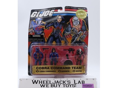 Cobra Command Team GI Joe 15th Anniversary 3-Pack 1997 Hasbro NEW MOSC