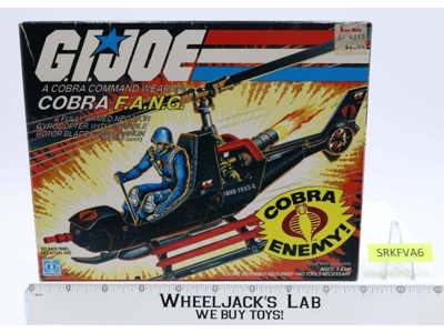 Cobra F.A.N.G. Gyrocopter w/ Box Complete GI Joe 1983 Action Hasbro Vintage