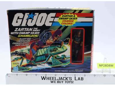 Chameleon W/Zartan 100% Complete W/Box GI Joe 1984 Hasbro Action Figure Vehicle