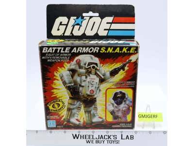 Battle Armor S.N.A.K.E. 100% Complete W/ Box GI Joe 1983 Hasbro Action Figure