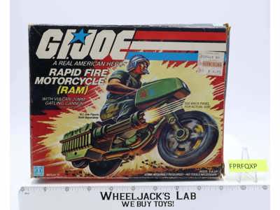 RAM Rapid Fire Motorcycle 100% Complete 1982 GI Joe Action Figure Vintage