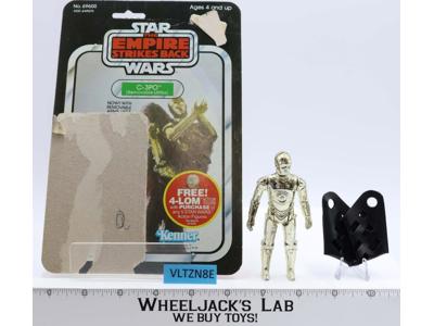 C-3PO Removeable Limbs Complete 47 Back-A Star Wars ESB 1982 Kenner NO REPRO