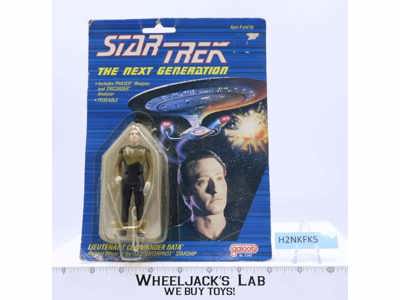 Lieutenant Commander Data Star Trek The Next Generation 1988 Galoob NEW MOSC