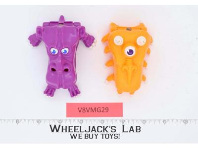 Mini Ghost Traps ORANGE & PURPLE 100% Complete 1987 Real Ghostbusters Vintage
