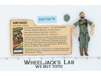 Clutch V1.5 Swivel Arms 100% Complete G.I. Joe 1983 Hasbro Vintage Action Figure
