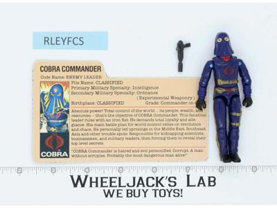 Cobra Commander V2 MAIL AWAY 100% Complete G.I. Joe 1984 Hasbro Vintage Figure