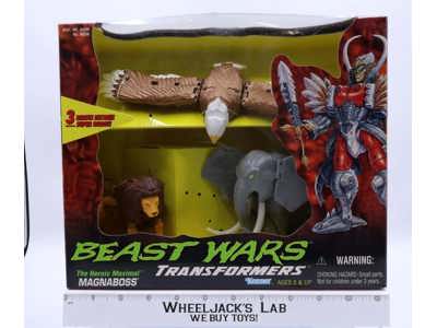 Magnaboss 100% Complete W/Box Beast Wars Transformers 1997 Hasbro Figure MIB