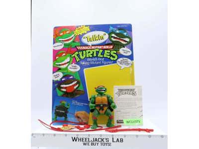 Talkin' Raphael W/Cardback 100% Complete TMNT 1991 Playmates Vintage