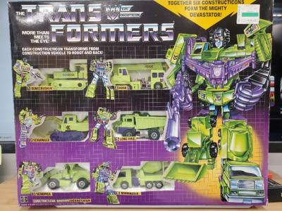 Devastator 100% Complete W/ NICE BOX & FIGURES 1985 Vintage G1 Transformers
