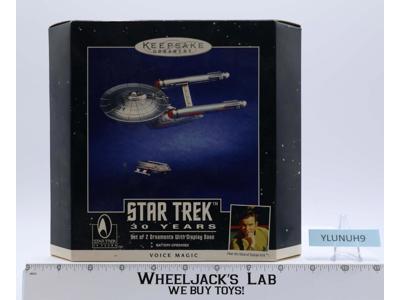 Set of 2 Ornaments MAGIC Star Trek 30 Years Hallmark Keepsake MIB NEW 1996