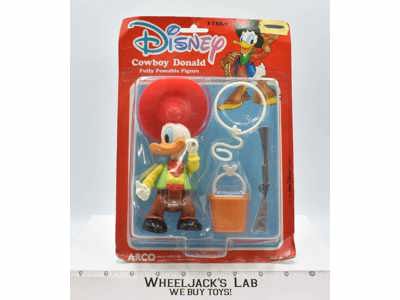 Cowboy Donald Disney Arco Toys No.6195 6" Action Figure MOSC NEW