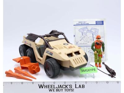 Desert Fox W/Skidmark 100% Complete 1988 GI Joe Vintage Action Figure Vehicle