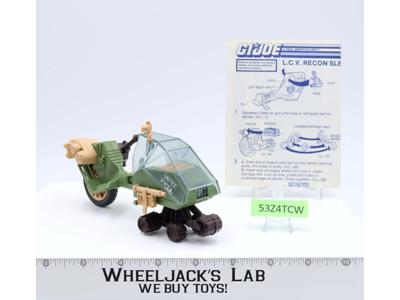 L.C.V. Recon Sled 100% Complete G.I. Joe Hasbro 1986 Vintage Vehicle