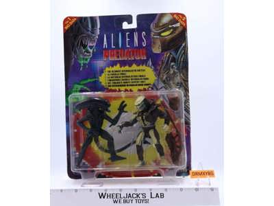Renegade Predator vs Warrior Alien 1993 Aliens Kenner Action Figure Set NEW MOSC
