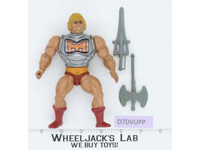 Battle Armor 100% Complete He-Man Masters of the Universe MOTU 1984 Mattel