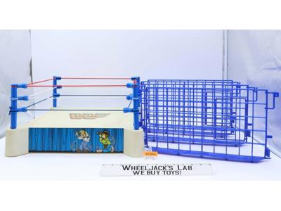 Sling EM Fling EM W CAGE Wrestling Ring 100% Complete WWF LJN Wrestling Vintage