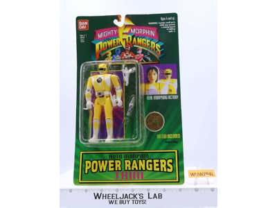 Auto Morphin Trini Yellow Ranger Mighty Morphin Power Rangers 1994 Bandai Figure
