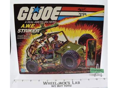 A.W.E. Striker NEW SEALED MISB GI Joe 1985 Hasbro Action Figure Vehicle