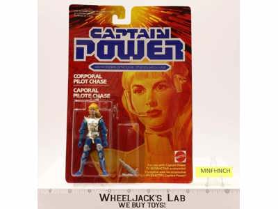 Corporal Pilot Chase Captain Power 1986 Mattel Action Figure NEW MOSC SEALED
