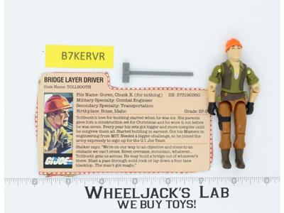 Tollbooth V1 100% Complete G.I. Joe 1985 Hasbro Vintage Action Figure