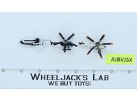 Lot of 3 Helicopters 1988-89 Vintage Galoob Micro Machines