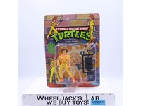 April O'Neil Orange Stripes Turtles TMNT 1990 Playmates Vintage UNPUNCHED MOSC