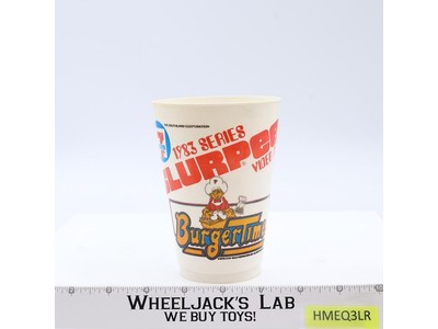 Burgertime 1982 7-11 Eleven Slurpee Video Game Series Vintage Arcade Game Cup