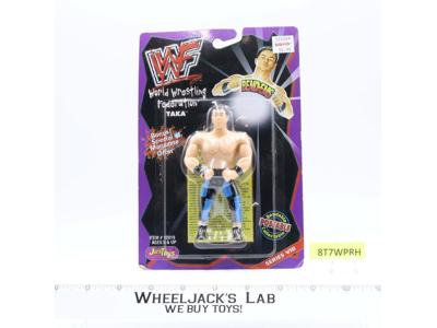 Taka Bend-Ems WWF 1998 Just Toys 4.5" NEW MOSC SEALED