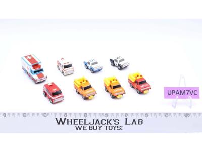 Lot of 8 First Responder Vehicles 1988-89 Vintage Galoob Micro Machines