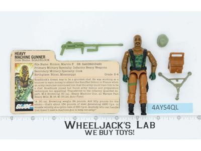 Road Block V1 100% Complete 1984 G.I. Joe Hasbro Vintage Action Figure