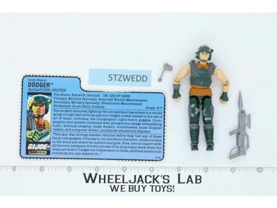 Dodger V1 100% Complete G.I. Joe 1987 Hasbro Vintage Action Figure