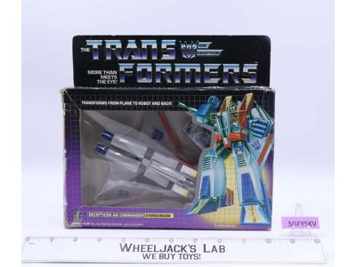 Starscream NICE FIGURE 100% Complete w Box 1984 G1 Transformers Hasbro Figure
