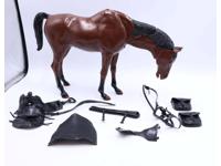 Thunderbolt Nodding Bay Horse Johnny West 1973 Marx Action Figure