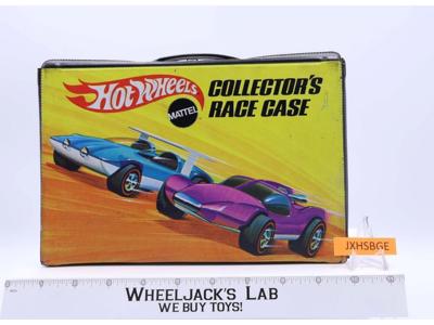 12 Car Collector's Race Case W/Tray Hot Wheels 1969 Mattel Vintage Storage Case