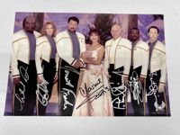 Cast of Star Trek Nemesis Stewart Sirtis Burton Dorn AUTOGRAPHED 10x15 Picture