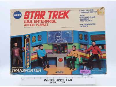 U.S.S. Enterprise Spin Action Transporter Playset Star Trek 1975 Mego