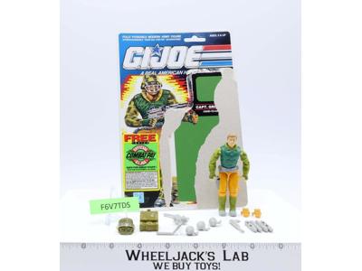 Capt. Grid-Iron V1 Complete W/ Cardback 1990 G.I. Joe Vintage Action Figure