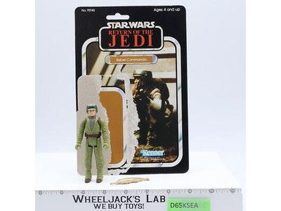 Rebel Commando 100% Complete China 77 Back-A Star Wars ROTJ 1983 Kenner NO REPRO