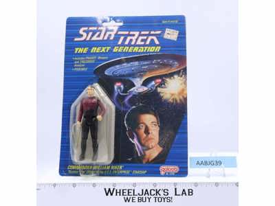 Commander William Riker Star Trek The Next Generation Galoob 1988 NEW MOSC