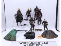 Lot of 7 Lord of Rings Two Towers 2002 ToyBiz Action Figures + Accessories