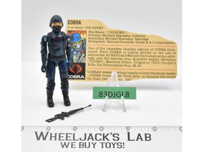 Cobra Trooper V1 Straight Arm 100% Complete G.I. Joe 1982 Hasbro Vintage