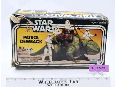 Patrol Dewback 100% Complete W/Box Star Wars 1983 Kenner Action Figure Vehicle