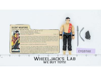 Quick Kick V1 100% Complete G.I. Joe 1985 Hasbro Vintage Action Figure