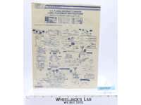 USS Flagg Aircraft Carrier Label Placement Instructions GI Joe 1985 Vintage
