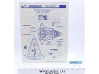 Defiant Space Vehicle Label Placement Instructions Original GI Joe Vintage