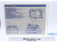 Crawler/Gantry Blueprint/Instruction Sheet #1 Original GI Joe Vintage