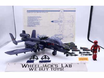 Cobra Rattler W/ Wild Weasel GI Joe 1984 Hasbro Vintage Action Figure Vehicle