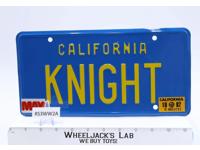 Knight Rider Metal California License Plate