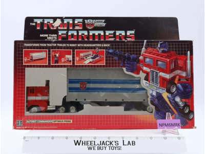 Optimus Prime W/Box 100% Complete 1985 Vintage Hasbro G1 Transformers