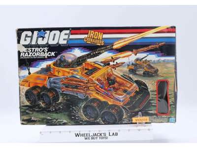 Destro's Razorback 100% Complete W/Box 1989 GI Joe Hasbro Vintage